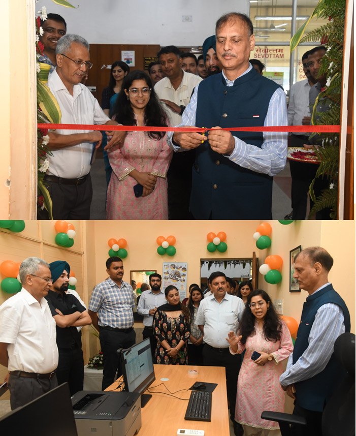 Inauguration of Biometric-Based Aadhar Authentication and Document Verification Facility at GST Suvidha Kendra, Sector 17, Chandigarh